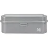 Image de KODAK Film Case étui pour 5 rouleaux de film 35 mm-boîtier compact en acier rétro pour trier et protéger les rouleaux de film(argent)(film non inclus)