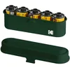 Image de Kodak Étui pour 5 Rouleaux de Film 35 mm - Boîtier Compact en Acier rétro pour Trier et protéger Les Rouleaux de Film (Olive) (Film Non Inclus)
