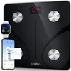 Image de RENPHO Balance Pese Personne, Pese Personnes en Verre Trempé, Bluetooth, Max. 180 kg, Balance Connectée avec 13 Données Corporelles (IMC/graisse corporelle/masse osseuse/BMR/muscle/eau), Elis 1