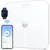 Image de Balance Pese Personne RENPHO, Pese Personnes WIFI avec composition corporelle avancée (Poids, Masse grasse/Musculaire/Osseuse, Eau, Indice de graisse viscérale), Blanc