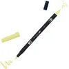 Image de Tombow ABT Dual Brush Pen ABT-131 Stylo à double pointe, parfait pour le lettrage à la main et le bullet journal, soluble dans l'eau, citron vert