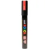 Image de Uni-Ball Posca 182577 - Marqueur Pointe Moyenne PC - 5M, 1,8 - 2,5 mm, Rouge Fluo