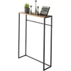 Image de YAMAZAKI Tower Console d'entrée, en Acier avec Plateau en Bois - pour Couloir, Table de Salon, Fine et étroite - 60 x 18,5 x 80,5 cm, Design Japonais, Noir