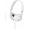 Image de Sony MDR-ZX110APW Casque pliable avec Microphone Blanc