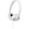 Image de Casque supra-auriculaire filaire supra-aural Sony MDR-ZX310 pliable blanc