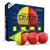 Image de Srixon Q-Star Tour Divide   Balles de Golf Uréthane Bicolores |Toucher Doux, Distance Optimisée | Noyau FastLayer Core Compression 74 |Idée Cadeau Golfeur |Boîte de 12 |4 Coloris