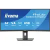 Image de Moniteur LED Iiyama ProLite XCB3494WQSU-B1 CEE F (A - G) 86.4 cm 34 pouces 3440 x 1440 pixels 21:9 0.4 ms DisplayPort VA LED