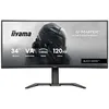 Image de iiyama G-Master Black Hawk, VA courbé 1500R, 3440x1440@120Hz, 0.6ms, FreeSync Premium, 500cd, Haut-parleurs, DP, HDMI, USB HUB (2x3.2, 2xType C), 15cm Pied en réglable en Hauteur, ecran pc Gamer