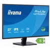 Image de iiyama ProLite X2792QSU-B1 - Moniteur WQHD 27" (2560 x 1440, Wide Quad HD, IPS, LED, Bordure ultra-fine, HDMI, DisplayPort, Hub USB, Noir)