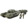 Image de Tamiya 35100 MAQUETTE MILITAIRE CHURCHILL CROCODILE ET REMORQUE 1/35