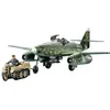 Image de TAMIYA 25215 Me262A-2A 1:48 Me262A-2A avec 2 motocyclettes à chaîne   Modélisme, kit de construction en plastique, loisirs, bricolage, collage, kit de modélisme, modèle, assemblage, couleur moulée