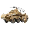 Image de Tamiya - 35297 - Maquette - SD KFZ 232 D A K - Echelle 1:35, Marron/Noir