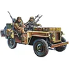 Image de Tamiya 35033 1:35 Brit. S.A.S Véhicule Tout Terrain (2), kit de modélisation, kit de Construction en Plastique, kit de Construction à Assembler, réplique détaillée 300035033, Marron
