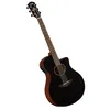 Image de YAMAHA APX600M Guitare Électro-Acoustique   Finition Mate, Caisse Compacte Thinline, Diapason 25 , Table Massive, Système65 avec EQ et Accordeur   Smokey Black