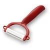Image de KYOCERA - CP10NRD - Eplucheur rasoir rouge avec lame céramique ultra tranchante - matériau sain qui ne rouille pas et n'oxyde pas les aliments