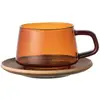 Image de Kinto 28663 Sepia Tasse et soucoupe Ambre 9,5oz