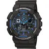 Image de Casio Montre-bracelet GA-100-1A2ER (l x H) 51.20 mm x 55 mm bleu, noir Matériau du boîtier=Résine synthétique Matériau (bracelet)=Résine synthétique
