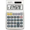 Image de Sharp EL-250 S Calculatrice de poche blanc, bleu Ecran: 8 solaire, à pile(s) (l x H x P) 71 x 16 x 115 mm