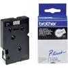 Image de Brother TC TC-201 plastique Couleur de ruban: blanc Couleur de police:noir 12 mm 7.7 m