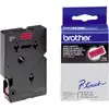 Image de Ruban détiquetage Brother TC TC-401 plastique Couleur de ruban: rouge Couleur de police:noir 12 mm 7.7 m