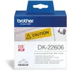 Image de Brother DK-22606 | Rouleau de Papier Continu, Original | Noir sur Jaune | 62 mm x 15,24 m