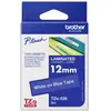 Image de Etiquette Brother TZe, TZ TZe-535 plastique Couleur de ruban: bleu Couleur de police:blanc 12 mm 8 m
