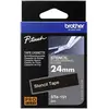 Image de Etiquette Brother STe STe-151 Couleur de ruban: transparent Couleur de police:blanc 24 mm 3 m