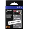 Image de Etiquette Brother TZe-FX, TZ-FX TZe-FX251 Couleur de ruban: blanc Couleur de police:noir 24 mm 8 m
