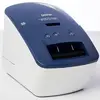 Image de Brother QL-600B Imprimante détiquettes thermique directe 300 x 600 dpi Largeur des étiquettes (max.): 62 mm USB