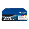 Image de Brother | TN241CMY | Lot de 3 TN241 / 1 Cyan, 1 Magenta, 1 Jaune | Cartouche de Toner Original | Pack Couleur | Norme ISO jusqu'à 3 x 1400 Pages
