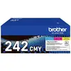 Image de Brother Toner TN-242CMY dorigine pack bundle cyan, magenta, jaune 1400 pages TN242CMY