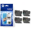 Image de Brother LC421VAL, Pack de 4 Cartouches d’Encre tranparentes Originales, Noir, Cyan, Magenta, Jaune