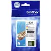 Image de Brother Encre LC-421VAL dorigine pack bundle noir, cyan, magenta, jaune LC421VAL