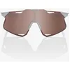 Image de Lunettes Vélo 100% Hypercraft Matte Stone Grey Hiper Crimson Silver Mirror Lens gris
