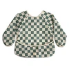 Image de mushie Bavoir à Manches Olive Check - 6/24 Mois