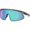 Image de Lunettes vélo Oakley RSLV Matte Grey Smoke / Prizm Sapphire gris foncé