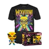 Image de T-SHIRT M AVEC POP WOLVERINE / BLACKLIGHT / FIGURINE FUNKO POP