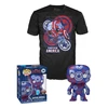 Image de T-SHIRT L AVEC POP CAPTAIN AMERICA / CAPTAIN AMERICA CIVIL WAR / FIGURINE FUNKO POP / EXCLUSIVE SPECIAL EDITION