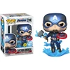 Image de CAPTAIN AMERICA WITH MJOLNIR METALLIC / AVENGERS ENDGAME / FIGURINE FUNKO POP / EXCLUSIVE SPECIAL EDITION / GITD