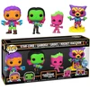 Image de 4 PACK STAR LORD,GAMORA,GROOT,ROCKET / BLACKLIGHT / FIGURINE FUNKO POP / EXCLUSIVE SPECIAL EDITION