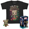 Image de T-SHIRT 9 ANS AVEC PORTE CLE GROOT / FUNKO POCKET POP