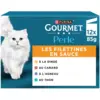Image de Gourmet - Sauce pour Chat - Perle Filettine - Pack Variété de 12 Boîtes de 85 g - Nourriture Appétissante