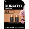 Image de DURACELL CR123 Lot de 2 piles au lithium haute puissance 3V CR123A / CR17345, puissance longue durée, pour appareils photos / lampes de poche / détecteurs de fumée et autres petits appareils électroniques, fonctionnement garanti après 10 ans de conservation, prévention des fuites.