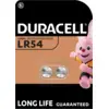 Image de DURACELL LR54 Lot de 2 piles alcalines spéciales 1,5V 189 / LR1130, puissance longue durée, pour thermomètres numériques / calculatrices / montres / panneaux de systèmes de sécurité / appareils médicaux, fonctionnement garanti après 5 ans de conservation, prévention des fuites
