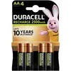 Image de Pile rechargeable LR6 (AA) NiMH Duracell PreCharged HR06 2500 mAh 1.2 V 4 pc(s)