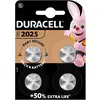 Image de Duracell Pile bouton CR 2025 3 V 4 pc(s) 165 mAh lithium Elektro 2025