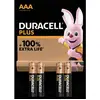 Image de Duracell Plus-AAA K4 Pile LR3 (AAA) alcaline(s) 1.5 V 4 pc(s)