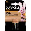 Image de Duracell Plus-9V B1 Pile 6LR61 (9V) alcaline(s) 9 V 1 pc(s)