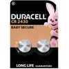 Image de Pile bouton CR 2430 lithium Duracell 300 mAh 3 V 2 pc(s)