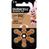 Image de Duracell Pile pour appareil auditif ZA 312 1.45 V 1 pc(s) 160 mAh zinc-air DURACELL - Batterie Hörgeraete EasyTab 312 PR41 NEU 6St. - Batterie - 1,45 V